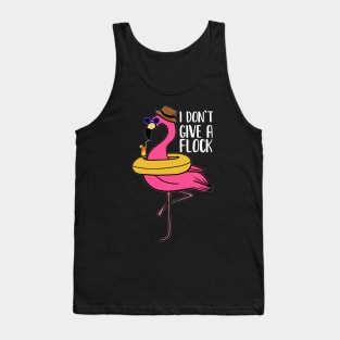 I don't give a Flock, Funny Flamingo Lover Gift Tank Top